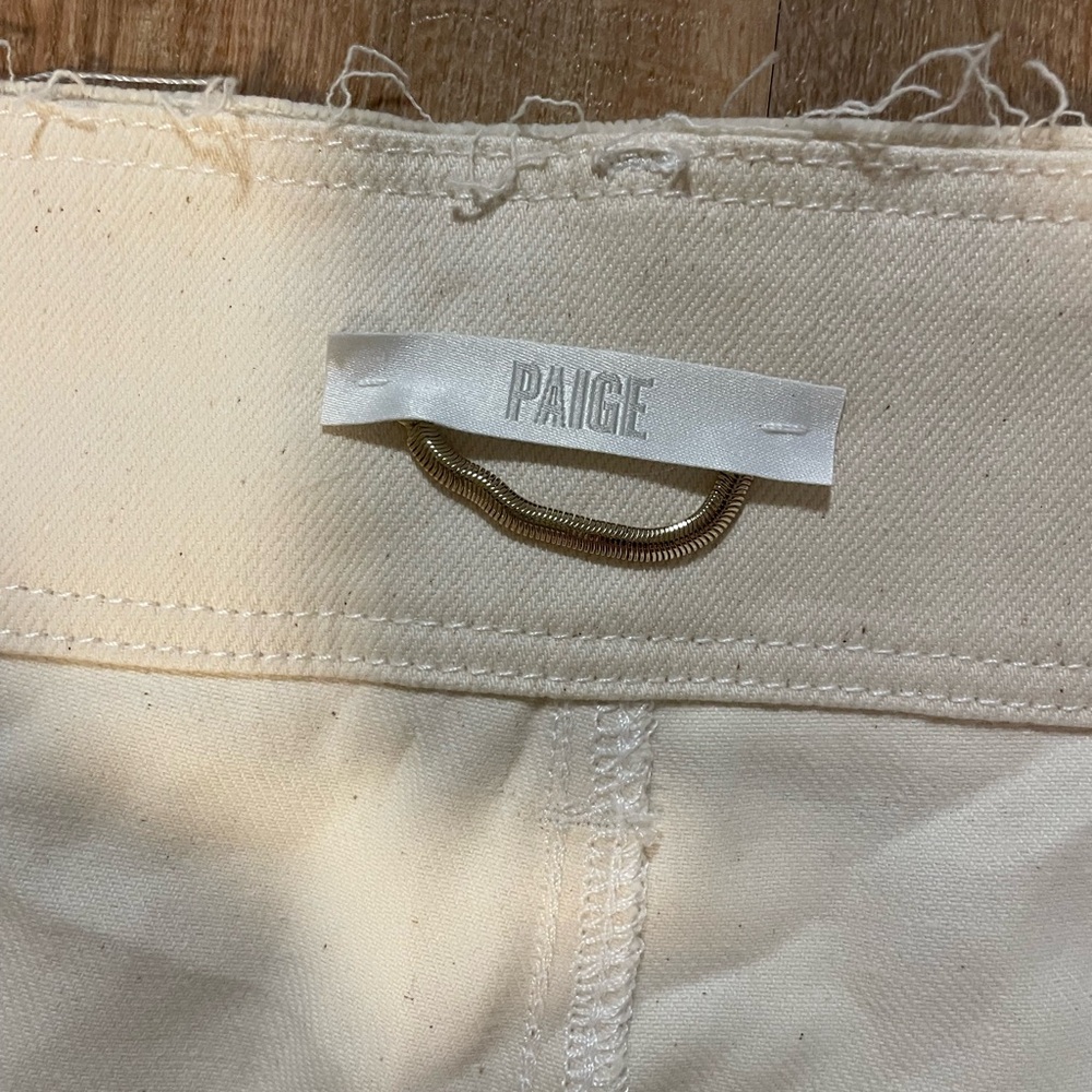 NWT PAIGE Sasha Raw-Waistband Trousers - Picture 12 of 13